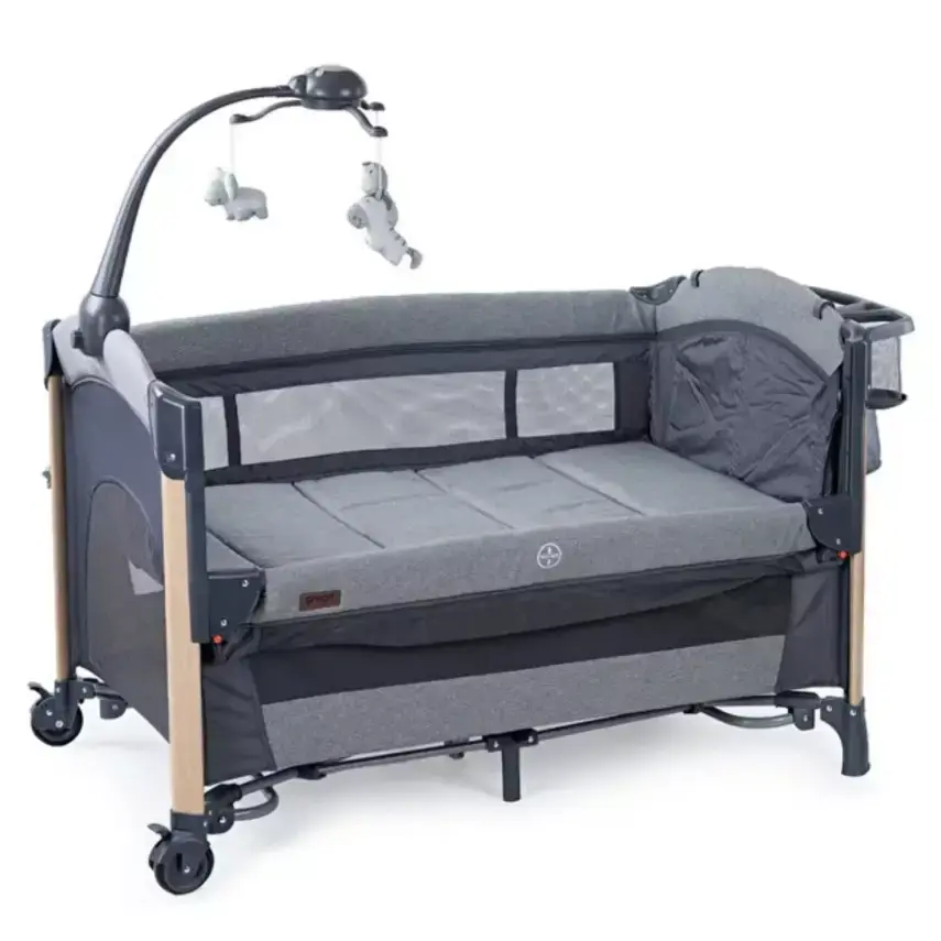 Prego 8069 Elips Plus Anne Yanı Oyun Parkı 70x120 cm Gri