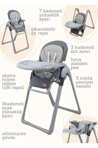 MİRACOOL MASTERCOOK PROLUX MAMA SANDALYESİ